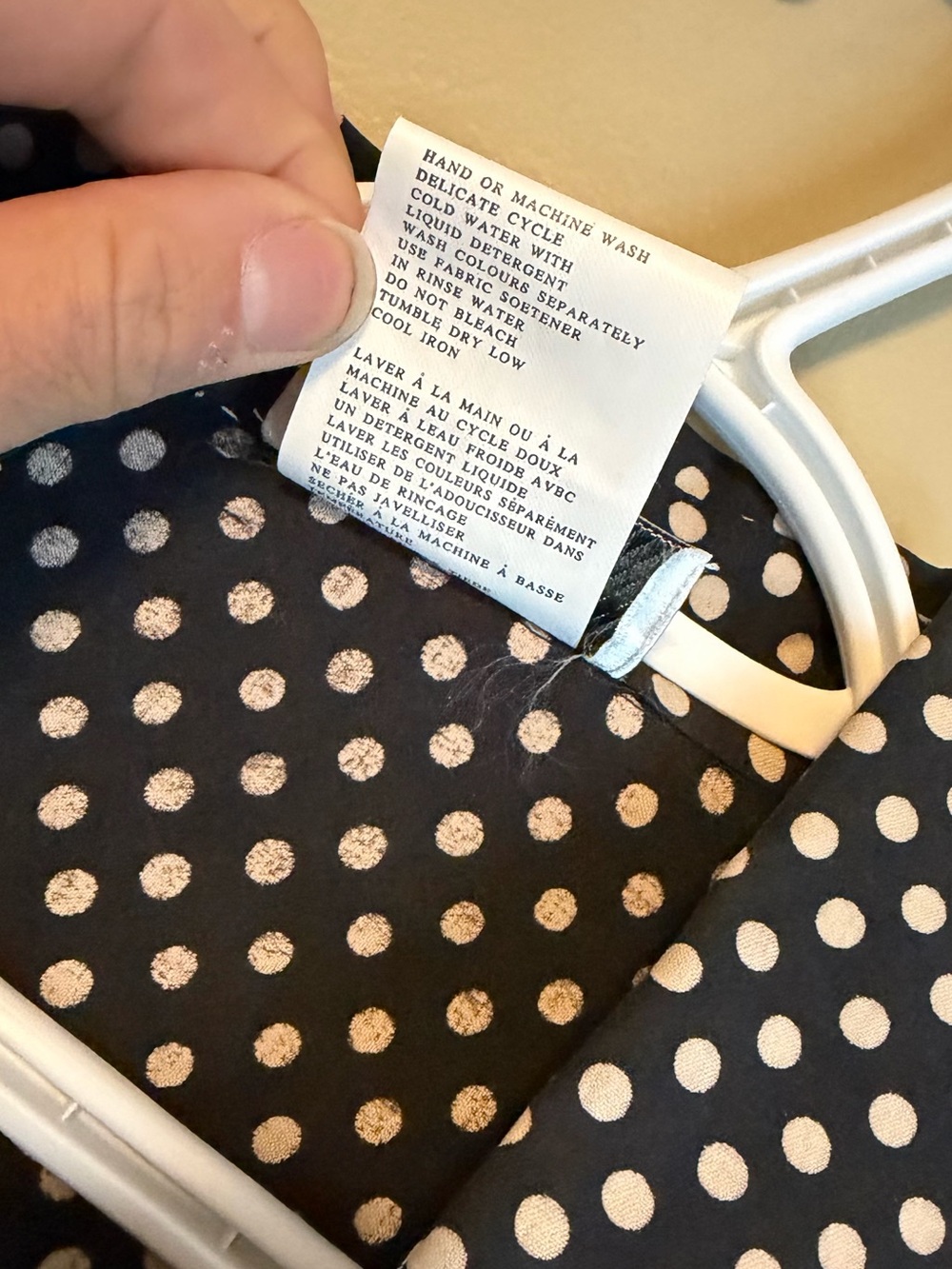 Vintage 90’s 100% Silk Pursuits Polka Dot Button Down - Picture 11 of 11